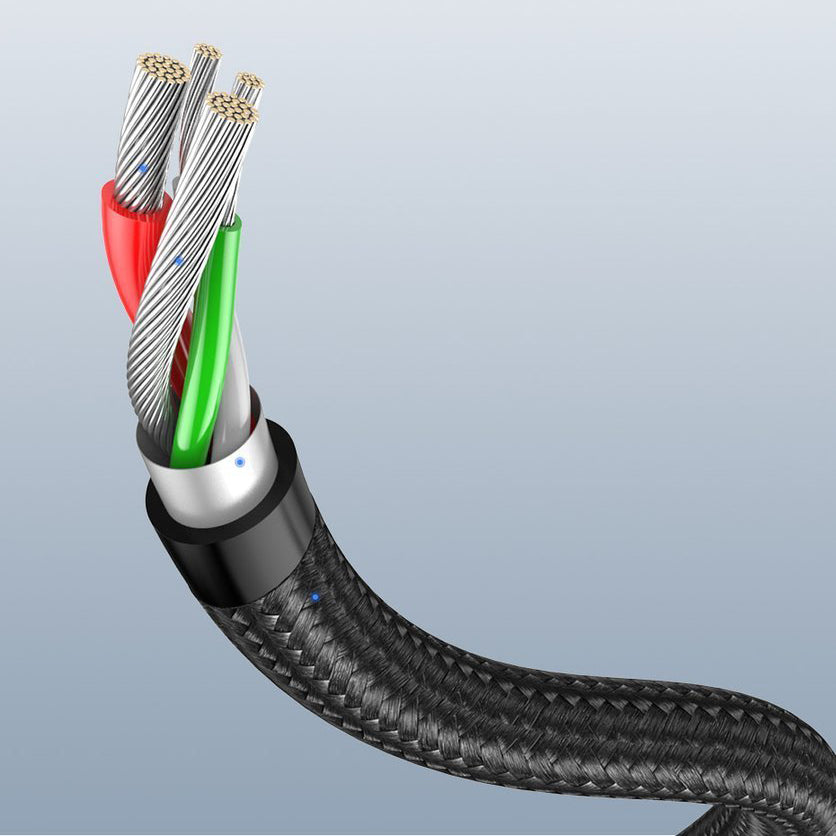 Cavo dati e ricarica da USB-A a USB-C UGREEN US284 angolato, 60W, 1m, grigio