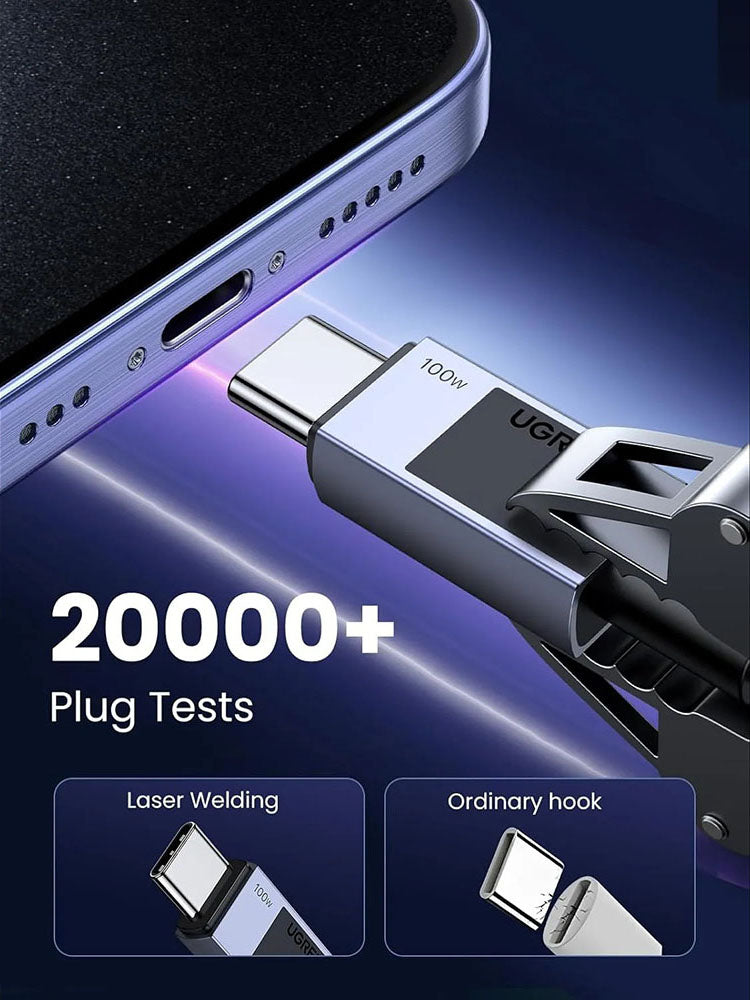 Cavo Dati e Ricarica USB-C - USB-C UGREEN L512, 100W, 3m, Grigio