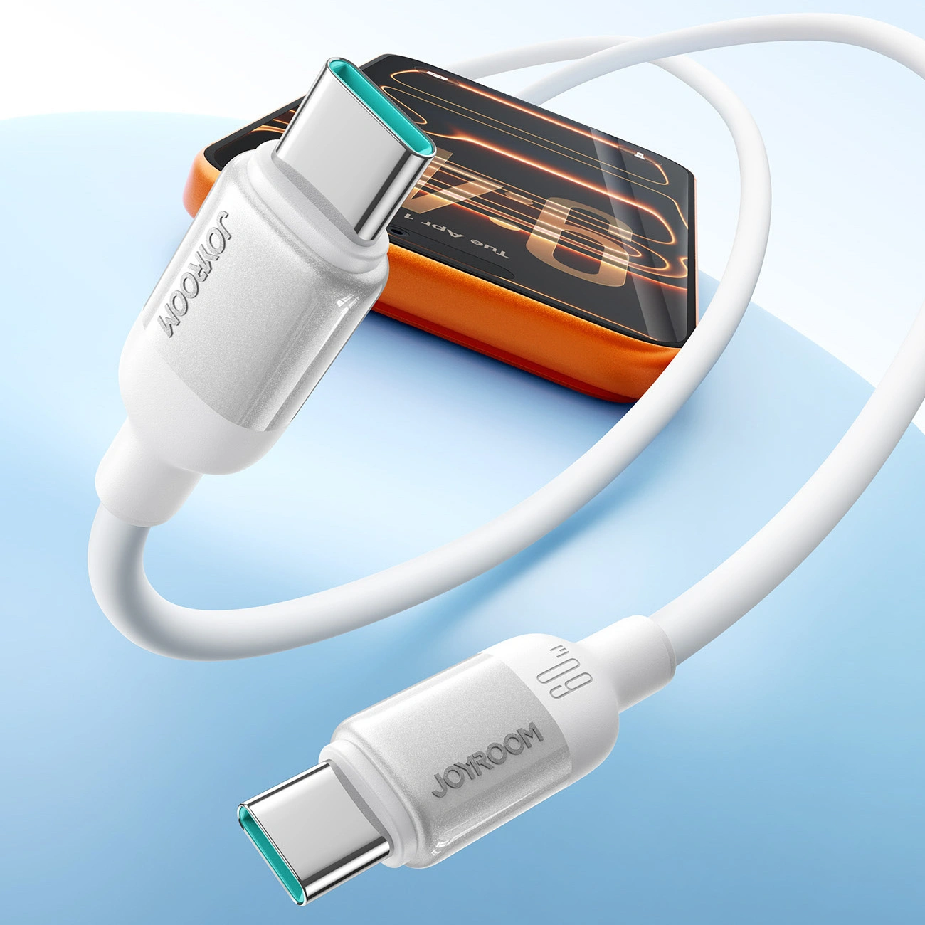 Cavo Dati e Ricarica USB-C - USB-C Joyroom S-A62 Lively, 60W, 1,2m, Bianco