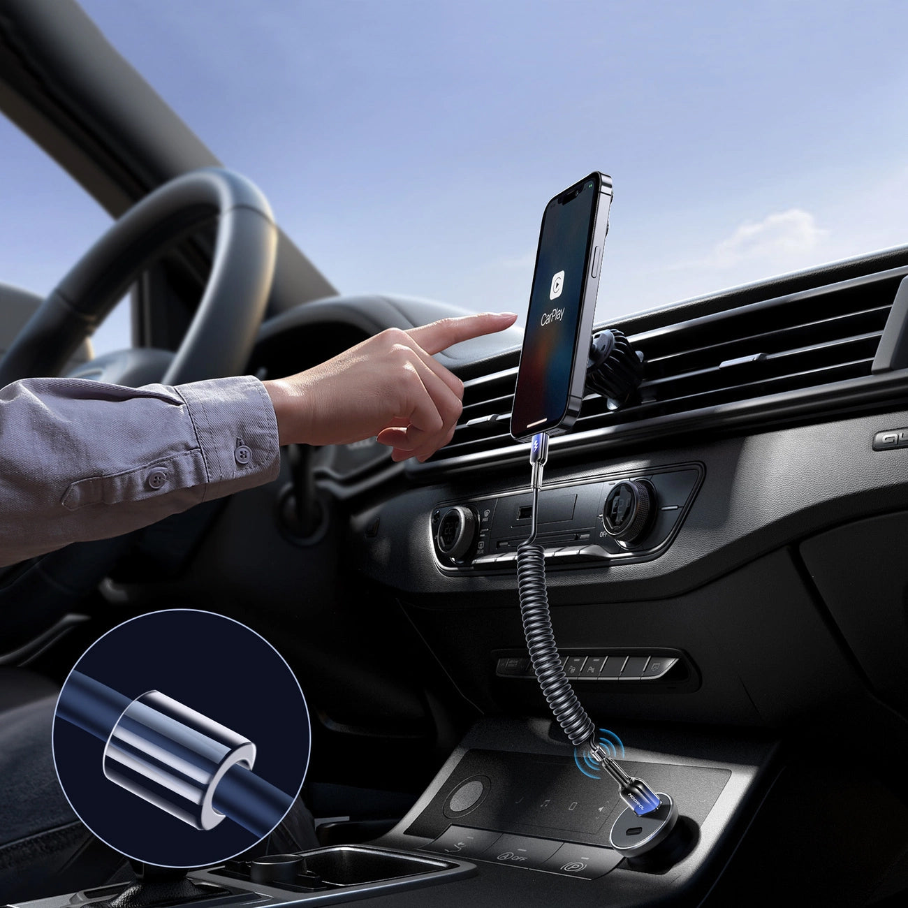 Cavo Dati e Ricarica USB-A - Lightning Joyroom S-A43 Crystal, 18W, 1.5m, Nero