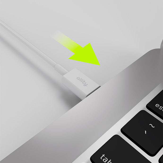 Cavo Dati e Ricarica USB-C - USB-C Allity. AUC-03, 100W, 2m, Bianco