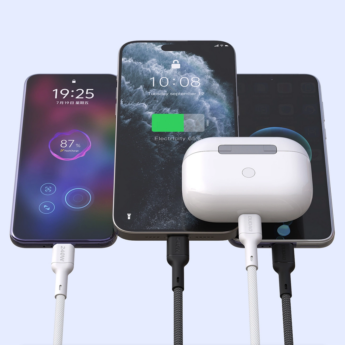 Cavo Dati e Ricarica USB-C - USB-C Dudao L9C Max, 240W, 1,2m, Nero