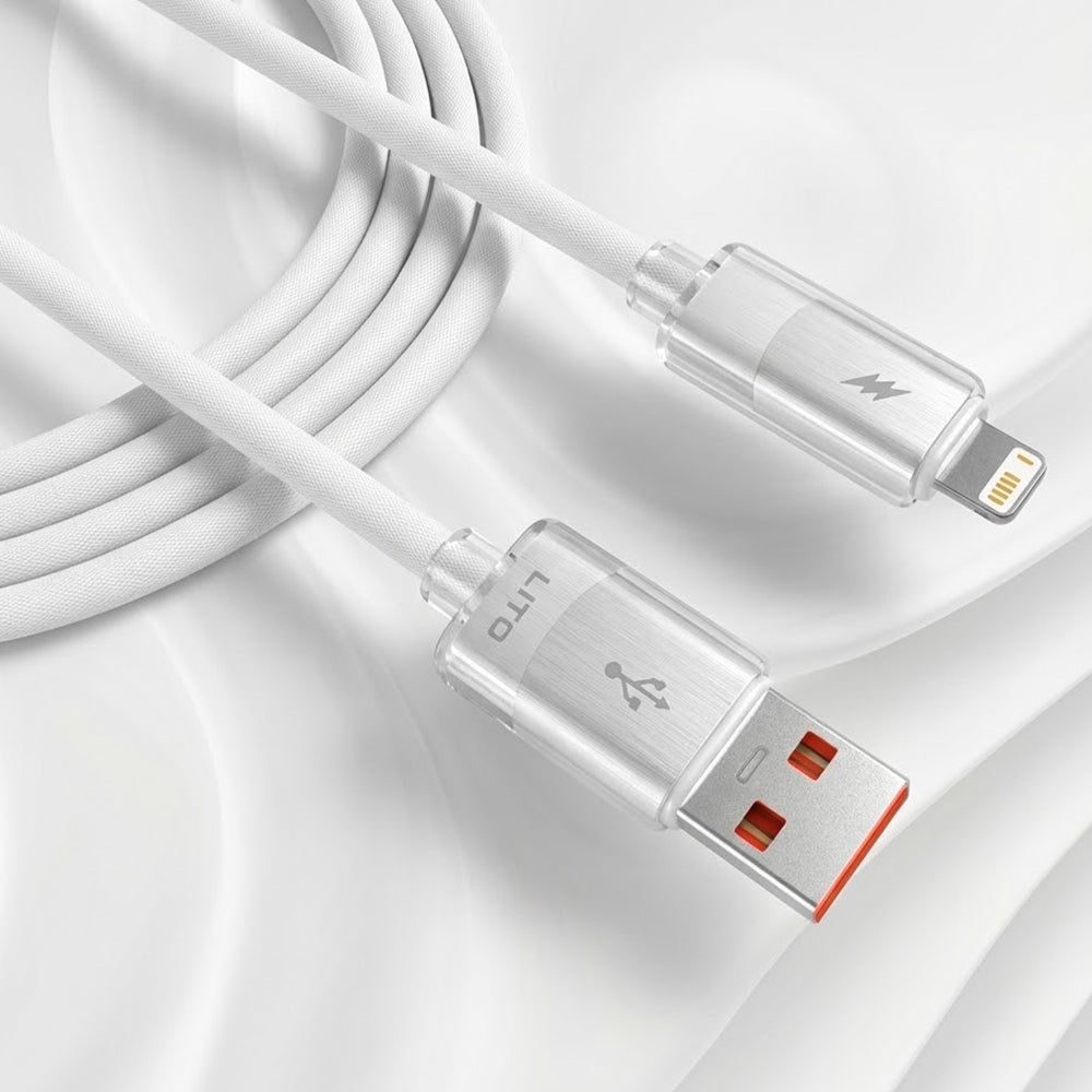 Cavo Dati e Ricarica USB-A - Lightning Lito LD07, 60W, 1m, Bianco