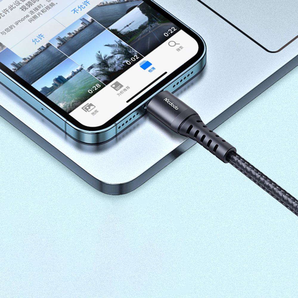 USB-A to Lightning McDodo CA-2261 Data and Charging Cable, 18W, 1m, Black