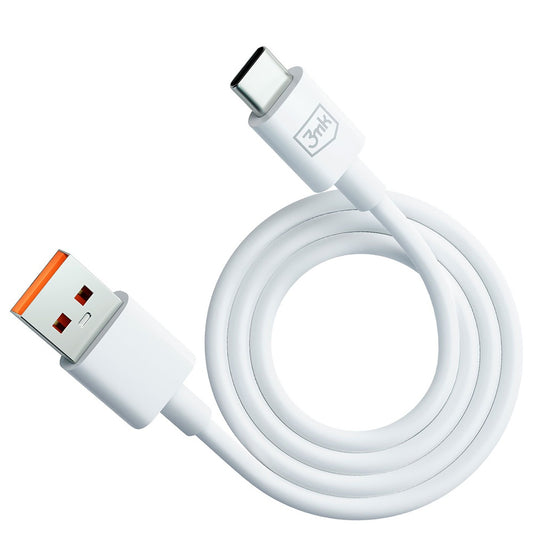 Cavo Dati e Ricarica USB-A - USB-C 3MK Hyper, 60W, 1.2m, Bianco