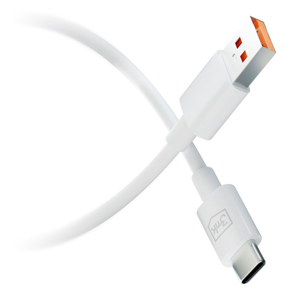 Cavo Dati e Ricarica USB-A - USB-C 3MK Hyper, 60W, 1.2m, Bianco