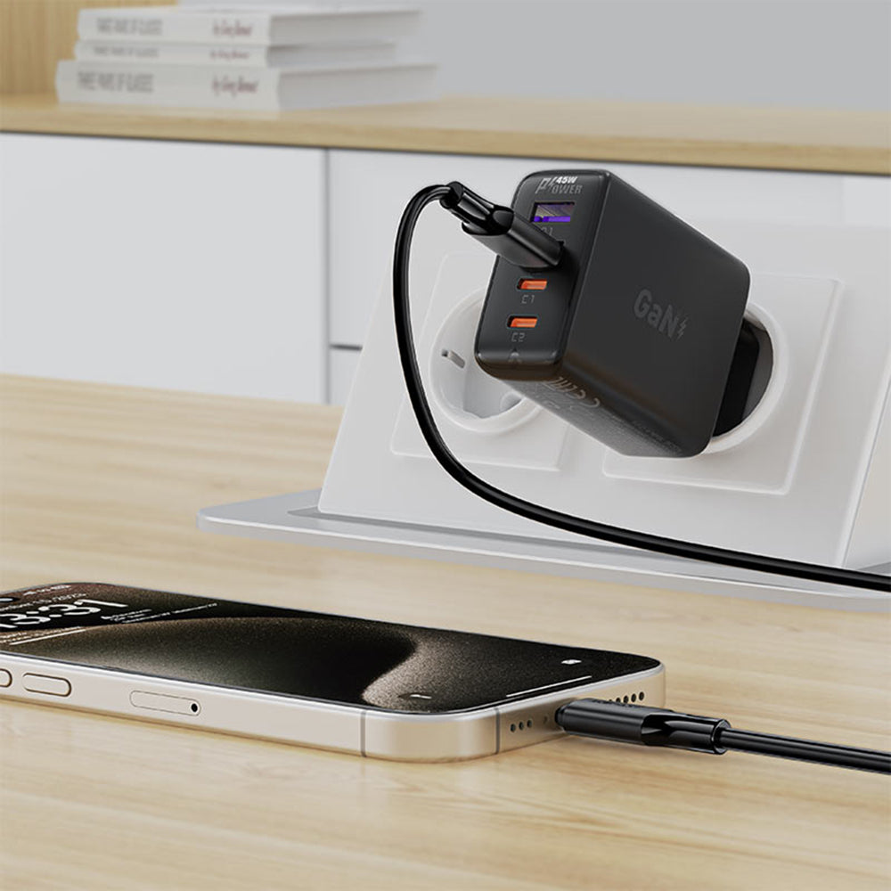 Cavo Dati e Ricarica USB-A - USB-C Acefast C17-04, 18W, 1.2m, Nero