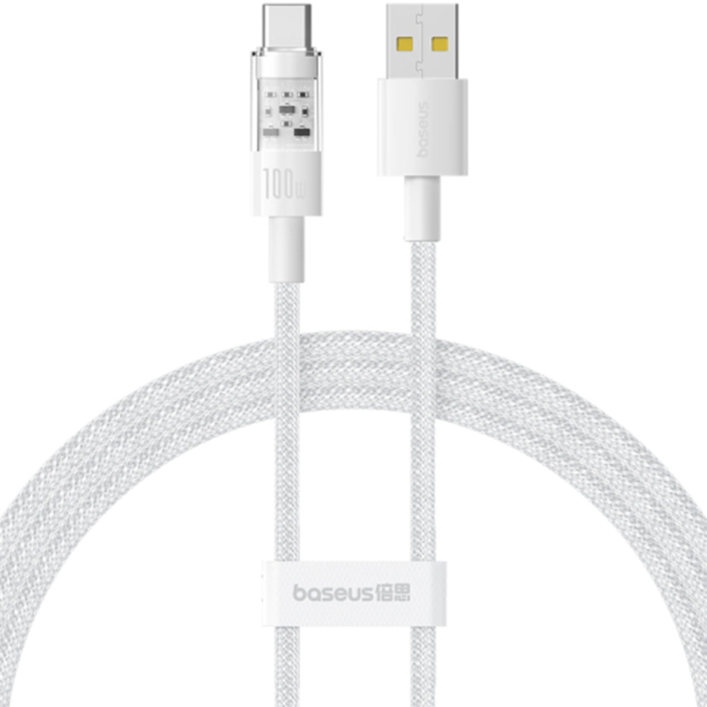 Cavo Dati e Ricarica USB-A - USB-C Baseus Gem, 100W, 2m, Bianco P10373002211-01