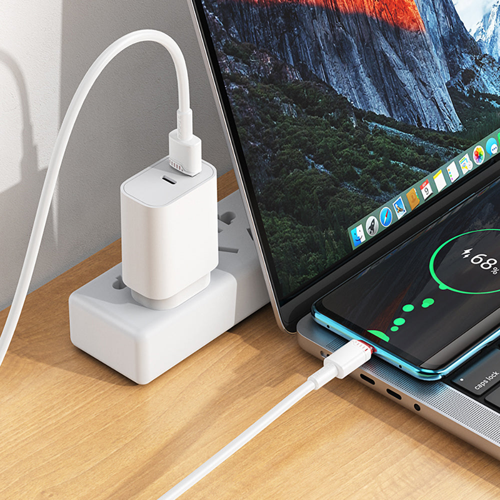 Cavo Dati e Ricarica USB-A - USB-C Borofone BX110 Beneficio, 18W, 1m, Bianco