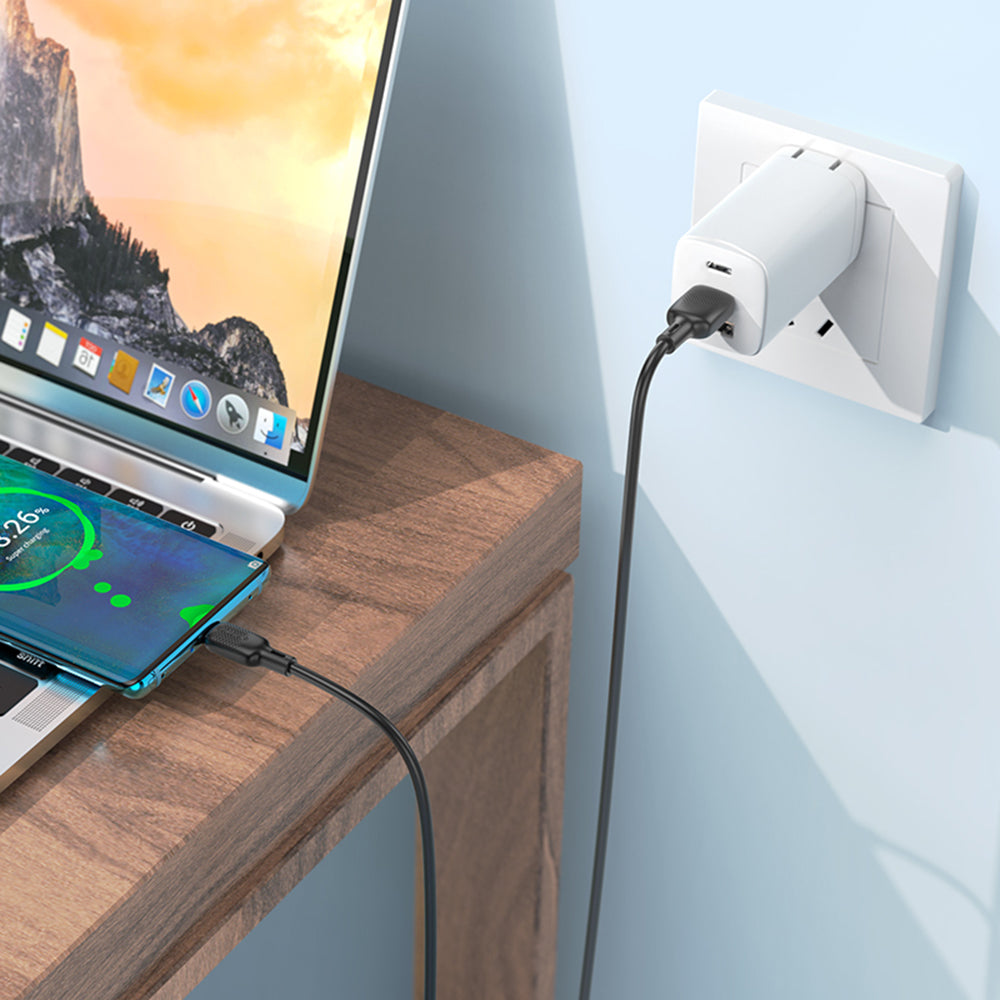 Cavo Dati e Ricarica USB-A - USB-C Borofone BX113 Lenny, 18W, 2m, Nero