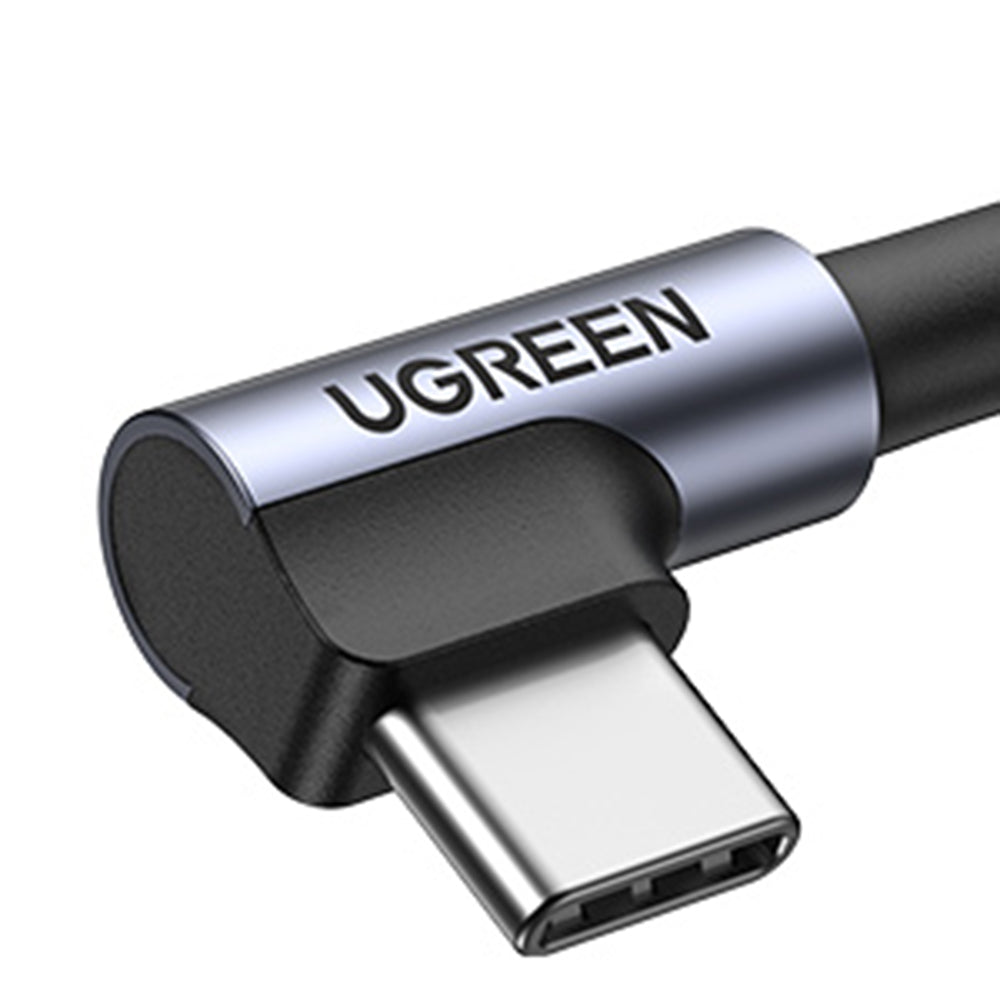 Cavo Dati e Ricarica USB-A - USB-C UGREEN US284 Angled, 18W, 0.5m, Grigio
