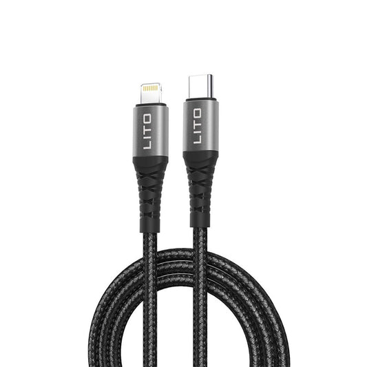 Cavo Dati e Ricarica USB-C - Lightning Lito LD22CL, 27W, 2m, Nero