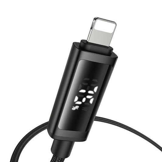 Cavo Dati e Ricarica USB-C - Lightning McDodo CA-7990 Display, 36W, 1.2m, Nero