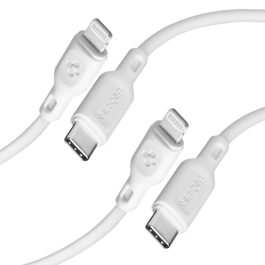Cavo Dati e Ricarica USB-C - Lightning Spigen Durasync, 20W, 1m, Bianco, Set 2 pezzi
