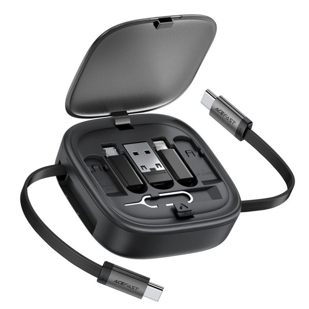 Cavo Dati e Ricarica USB-C - USB-C Acefast Travel J3, 60W, 0.95m, Nero