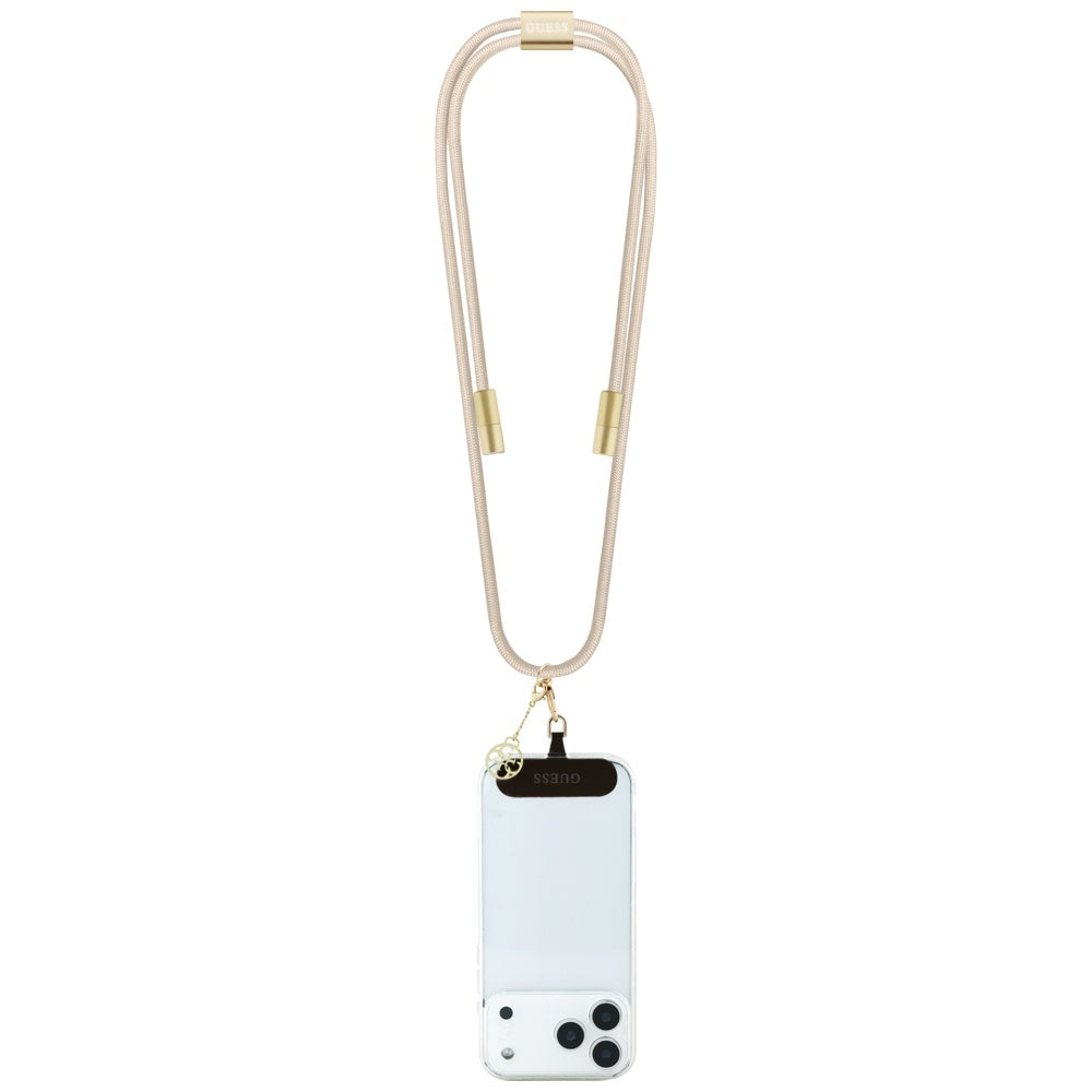 Cavo Dati e Ricarica USB-C - USB-C Guess CBDY 4G Charm, 100W, 1.5m, Beige