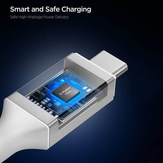 Cavo Dati e Ricarica USB-C - USB-C Spigen EB24015CC, 240W, 1.5m, Bianco ACA10422