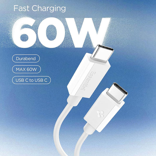 Cavo Dati e Ricarica USB-C - USB-C Spigen EB6015CC, 60W, 1,5m, Bianco ACA10416
