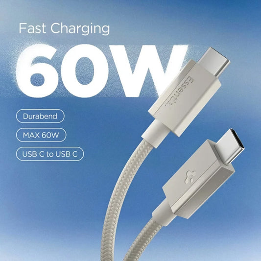 Cavo Dati e Ricarica USB-C - USB-C Spigen EB6015CC, 60W, 1,5m, Grigio Titanio ACA10419