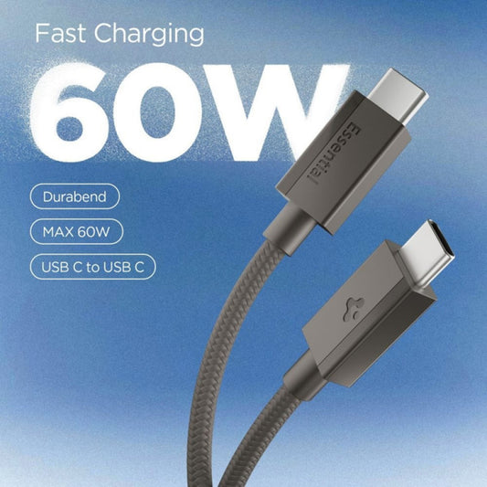 Cavo Dati e Ricarica USB-C - USB-C Spigen EB6015CC, 60W, 1,5m, Grigio ACA10418