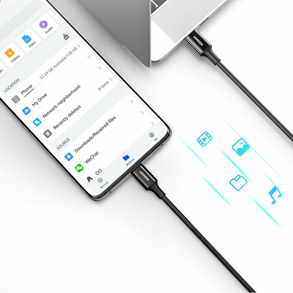 Cavo Dati e Ricarica USB-C - USB-C UGREEN US300 (80371), 100W, 1m, Nero