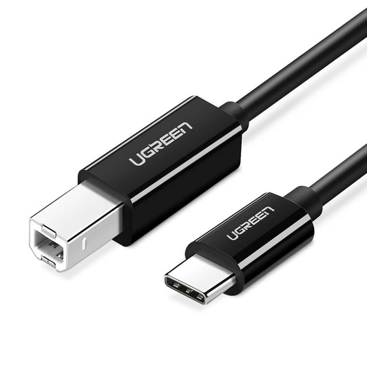 Cavo stampante UGREEN US241, USB-C - USB-B, 2 m, nero