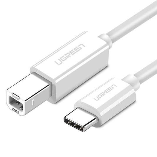 Cavo per stampante UGREEN US241, USB-C - USB-B, 1,5 m, bianco