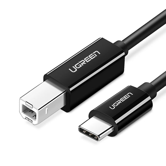 Cavo stampante UGREEN US241, USB-C - USB-B, 1 m, nero