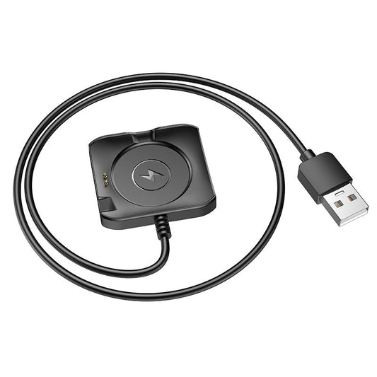 Cavo di Ricarica per Smartwatch HOCO Y28, USB-A, Nero