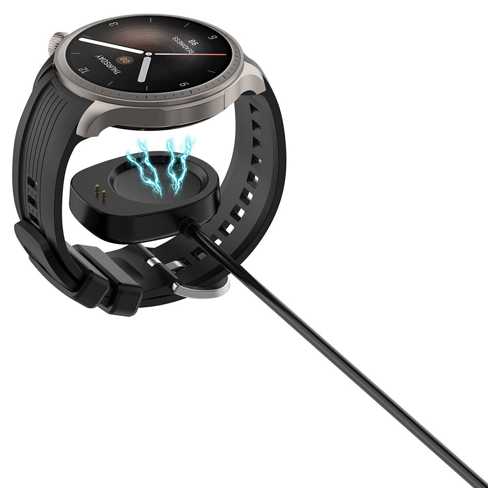 Cavo di Ricarica Techsuit THA4 per Amazfit T-Rex 3 / Balance, USB-A, Nero