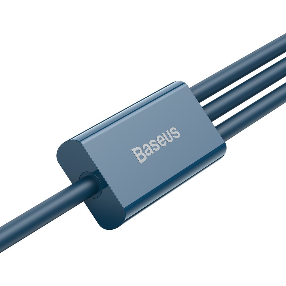 Cavo di ricarica USB-A - Lightning / microUSB / USB-C Serie Baseus Superior 3in1, 20W, 1,5 m, blu CAMLTYS-03
