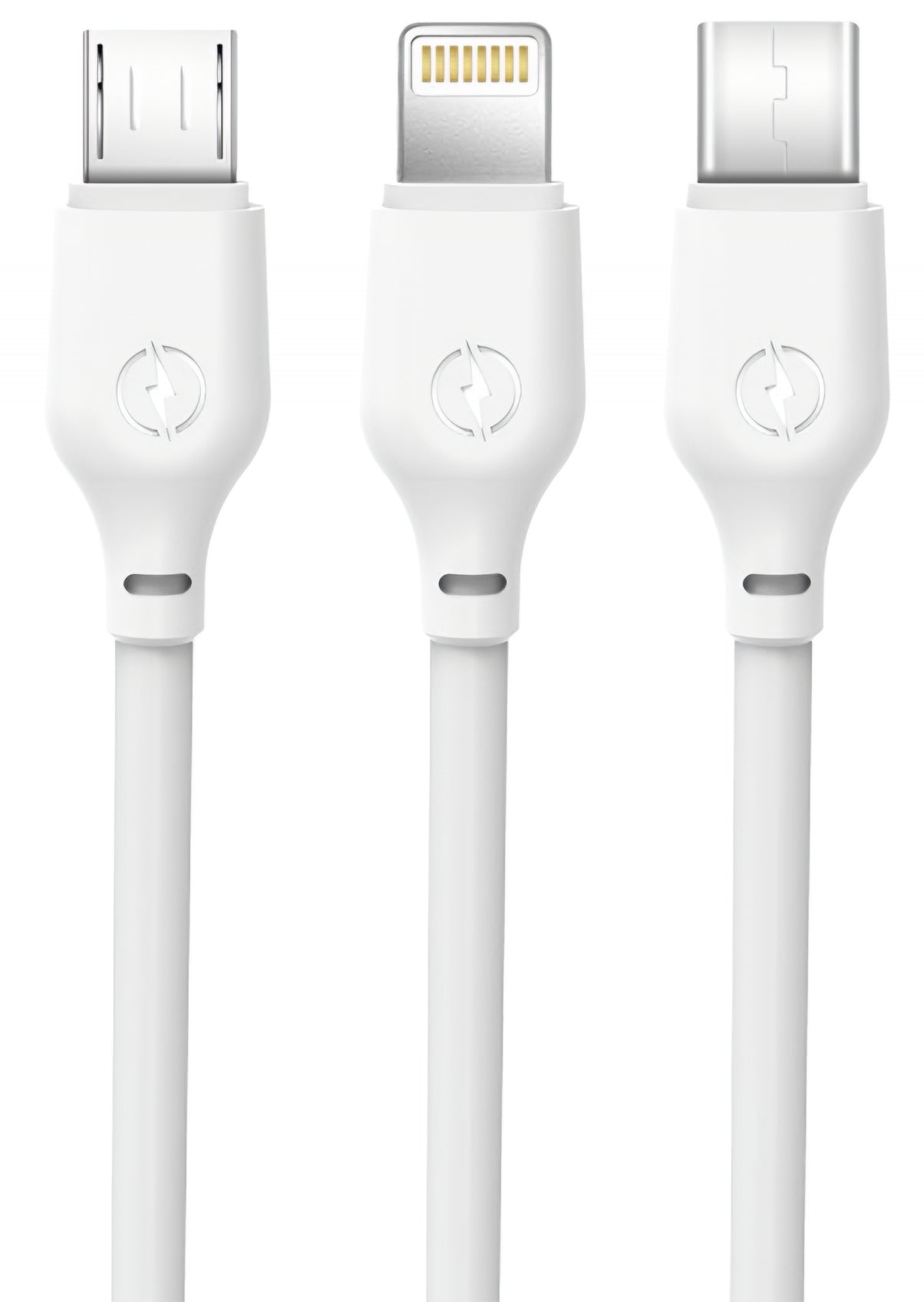 Cavo di Ricarica USB-A - Lightning / microUSB / USB-C XO Design NB103 3in1, 10W, 1m, Bianco