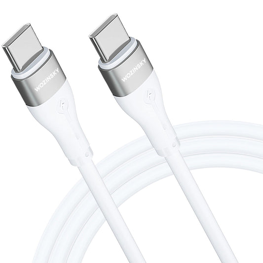 Cavo di ricarica USB-C - USB-C WZK WSTCC2, 65W, 2m, bianco