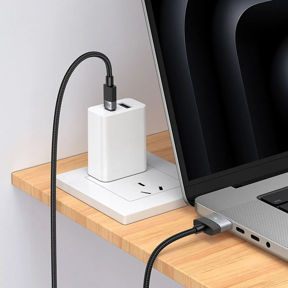 Cavo di Ricarica HOCO U141, USB-C - MagSafe 3, 140W, 1.8m, Nero