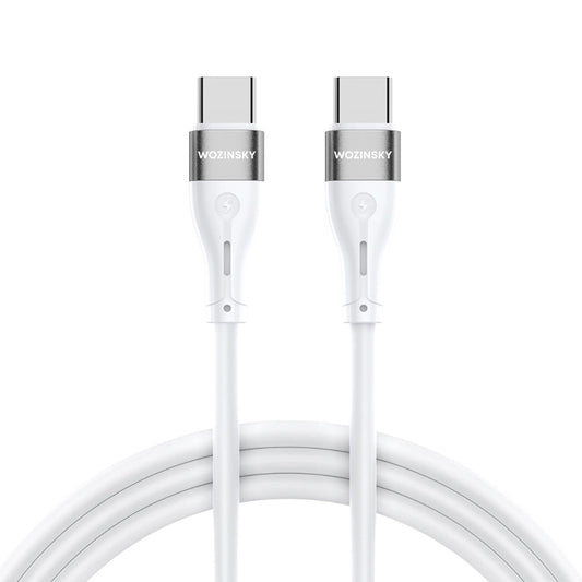 Cavo di ricarica USB-C - USB-C WZK WSTCC2, 65W, 2m, bianco