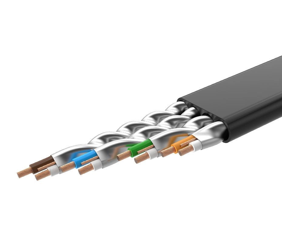 Cavo di rete UGREEN NW106 piatto, UTP, Cat7, 3m, nero