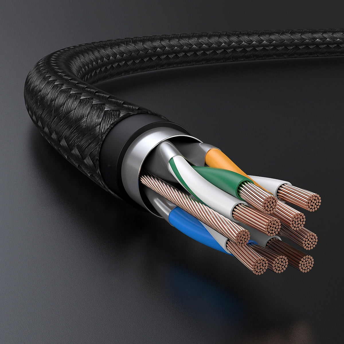 Cavo di rete UGREEN NW150, UTP, Cat7, 2 m, nero