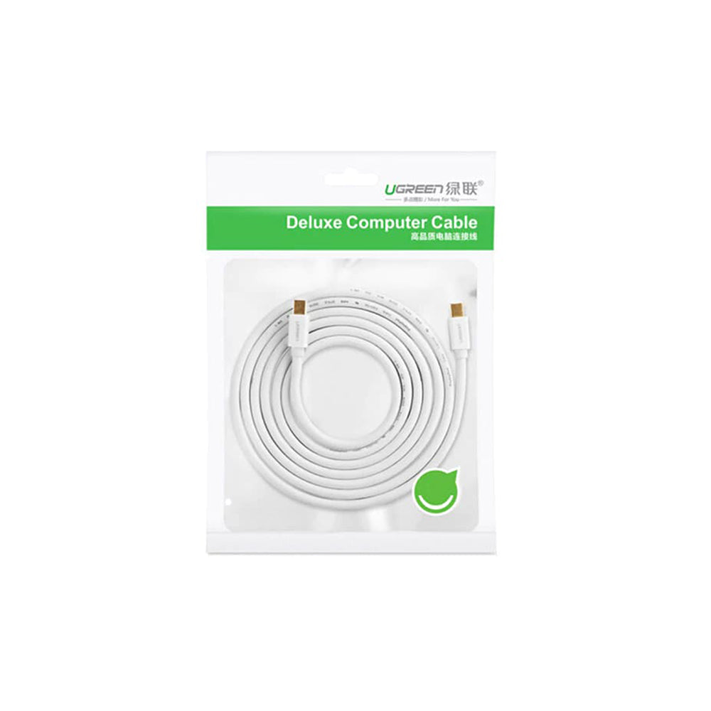 Cavo Video UGREEN, MiniDisplayPort - MiniDisplayPort, 4K, 2m, Bianco
