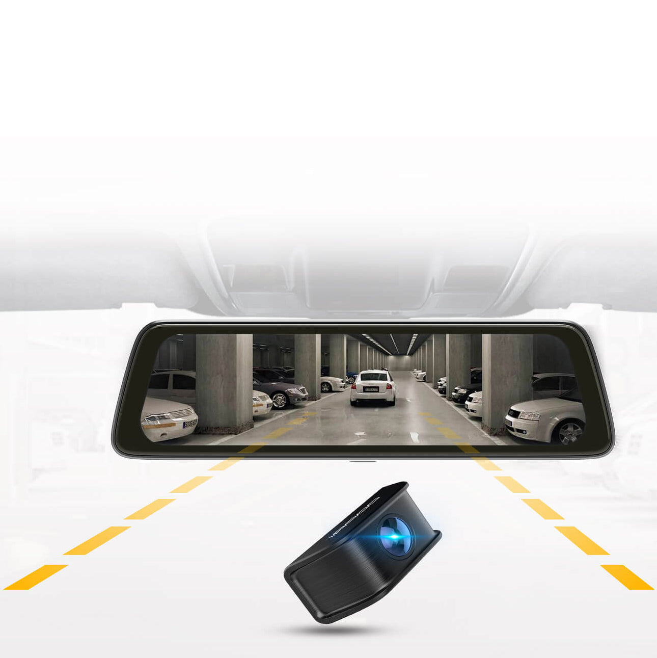 Telecamera Auto Anteriore e Posteriore DDPAI Mola E3, 2K, Wi-Fi