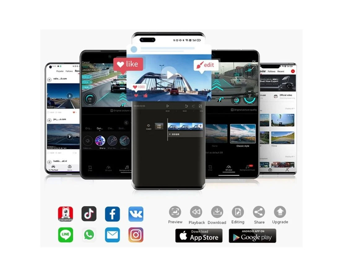 Telecamera Auto Anteriore Posteriore DDPAI mola N3 Pro 2026, 1600P, Wi-Fi
