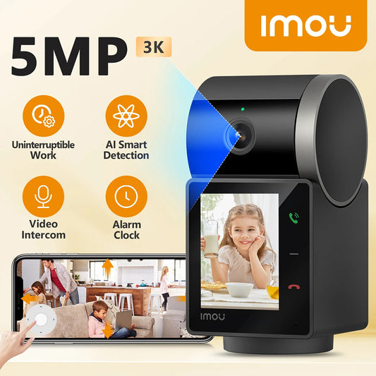 Telecamera di Sorveglianza Imou Rex VT Pro, Wi-Fi, 3K, Interno IPC-S2VBP-5M0WR