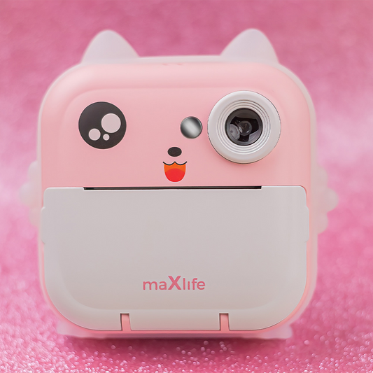 Fotocamera Digitale con funzione di stampa MaXlife MXPC-100 Kids, Rosa