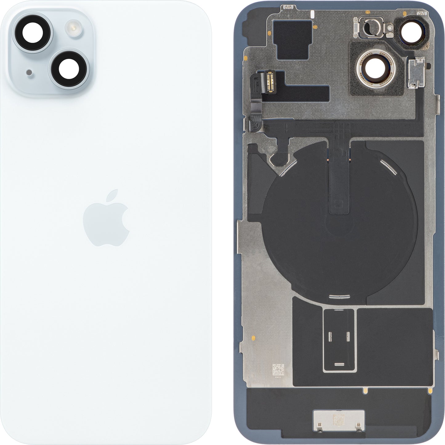 Copertura Batteria Apple iPhone 15 Plus, Blu, Swap Premium