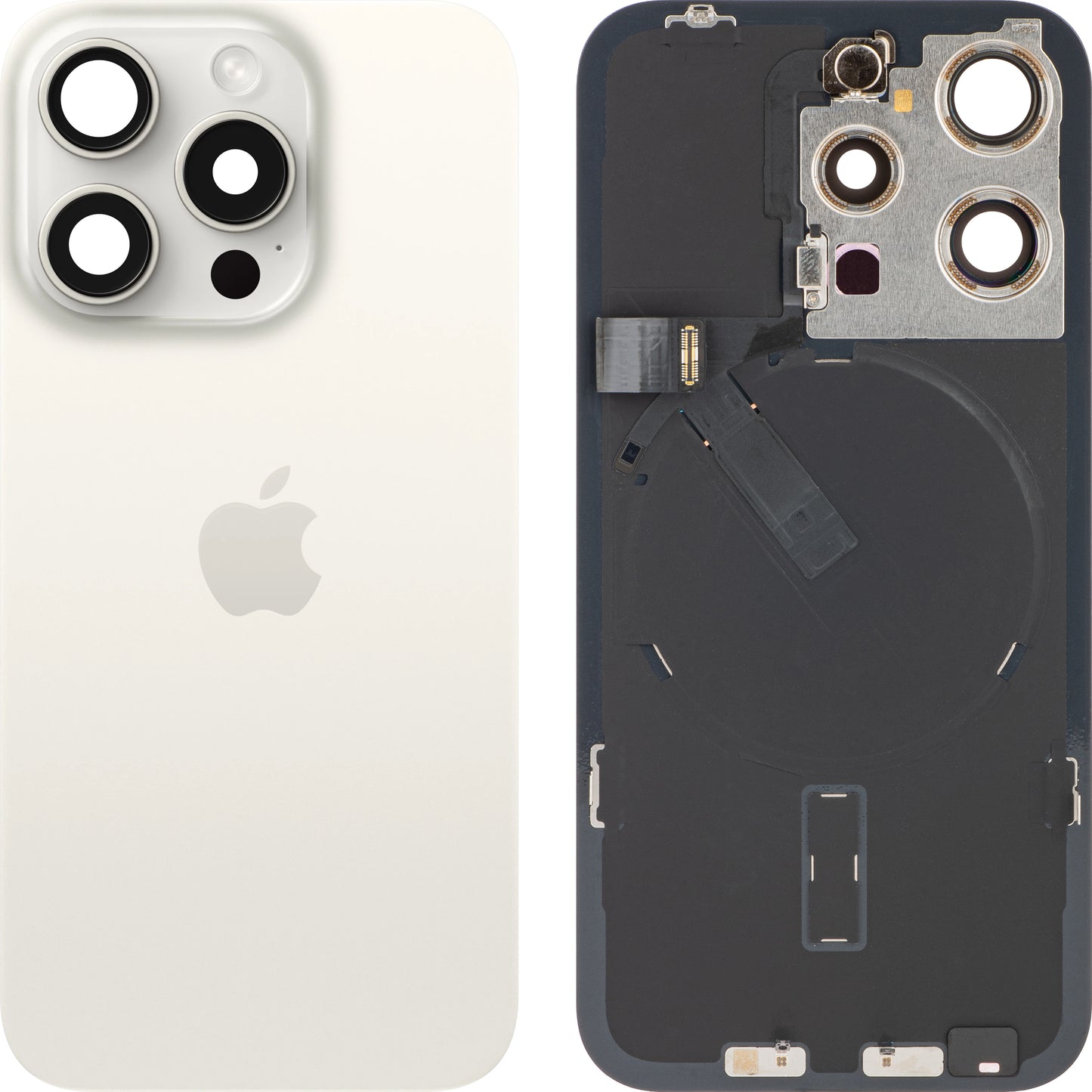 Cover per batteria Apple iPhone 15 Pro, bianco (bianco titanio), Swap