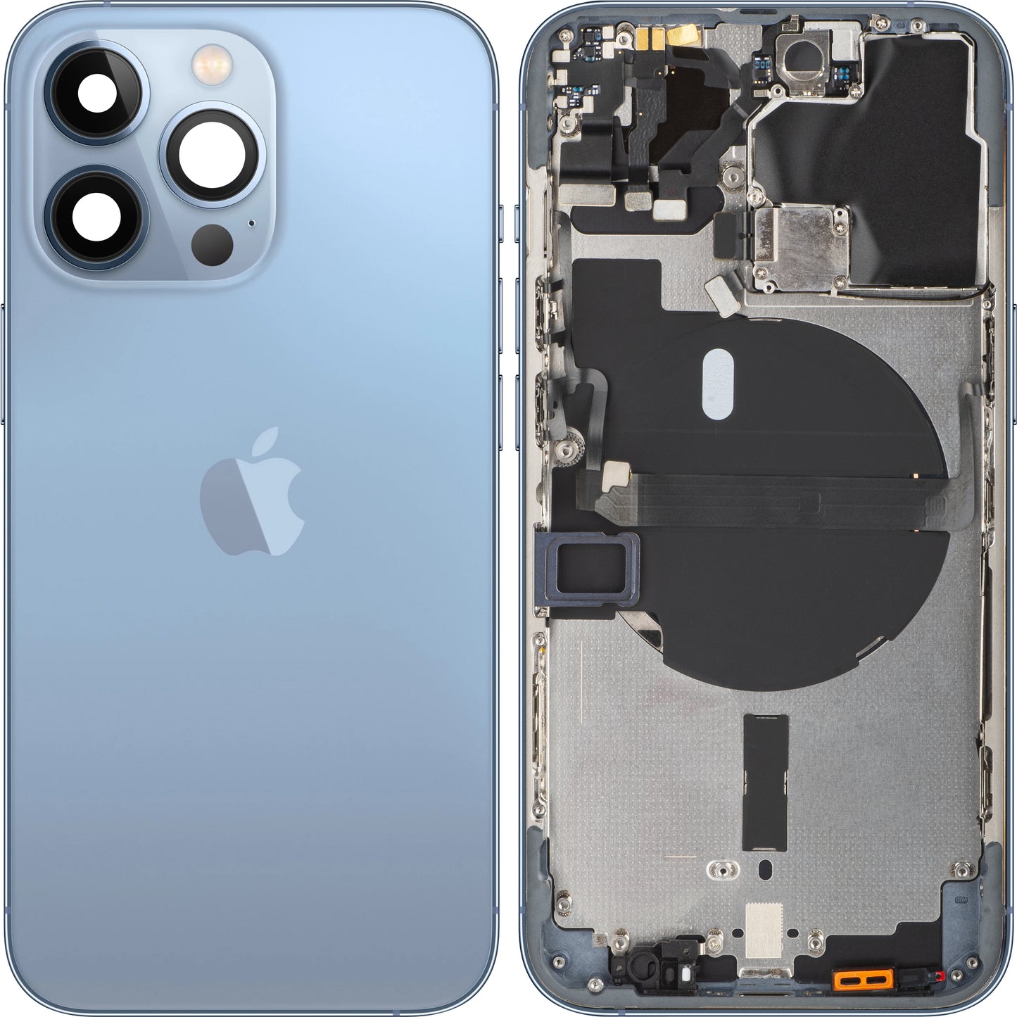 Cover per batteria Apple iPhone 13 Pro, con mezza custodia, blu (Sierra Blue), Swap