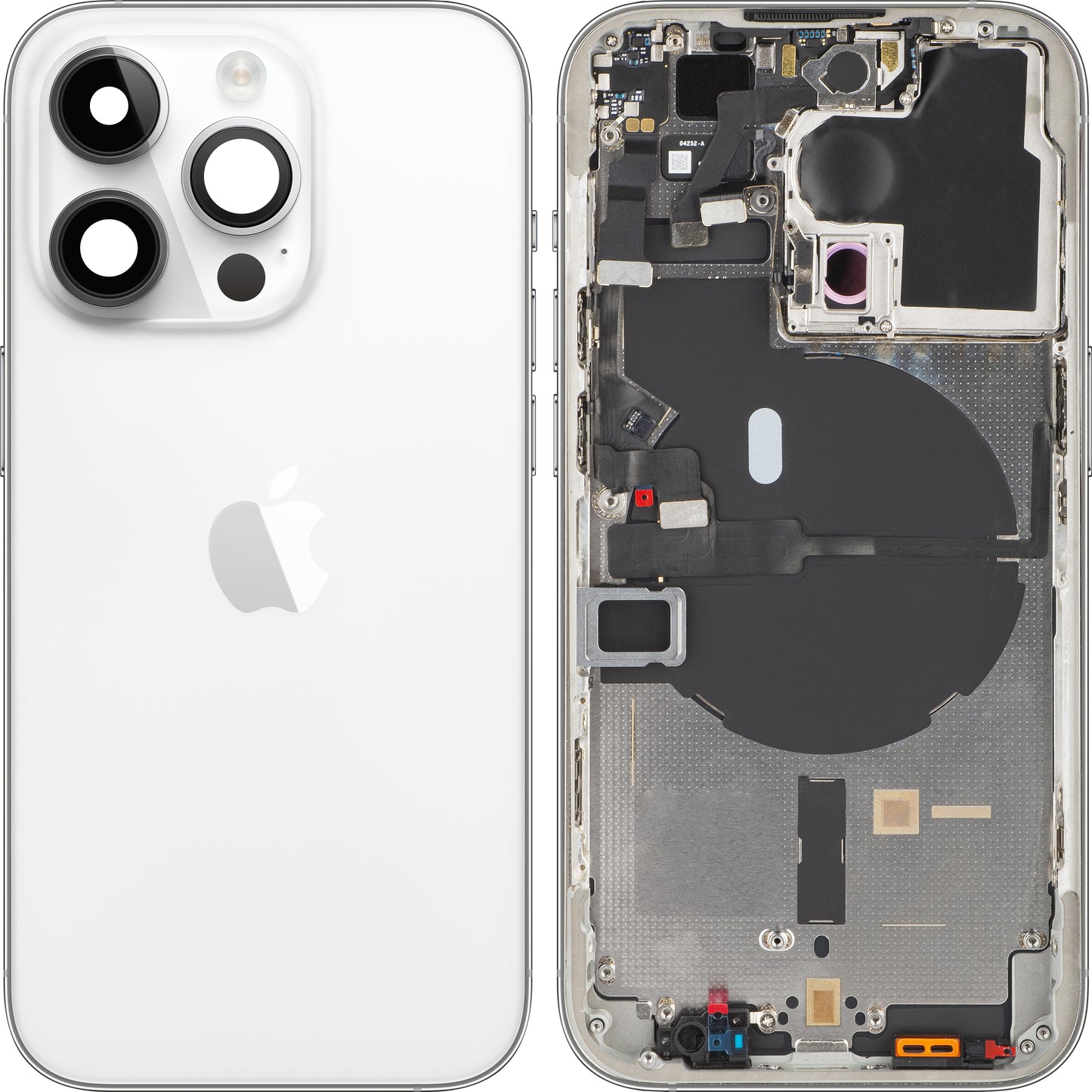 Copertura della batteria di Apple iPhone 14 Pro, con custodia centrale, argento, scambio