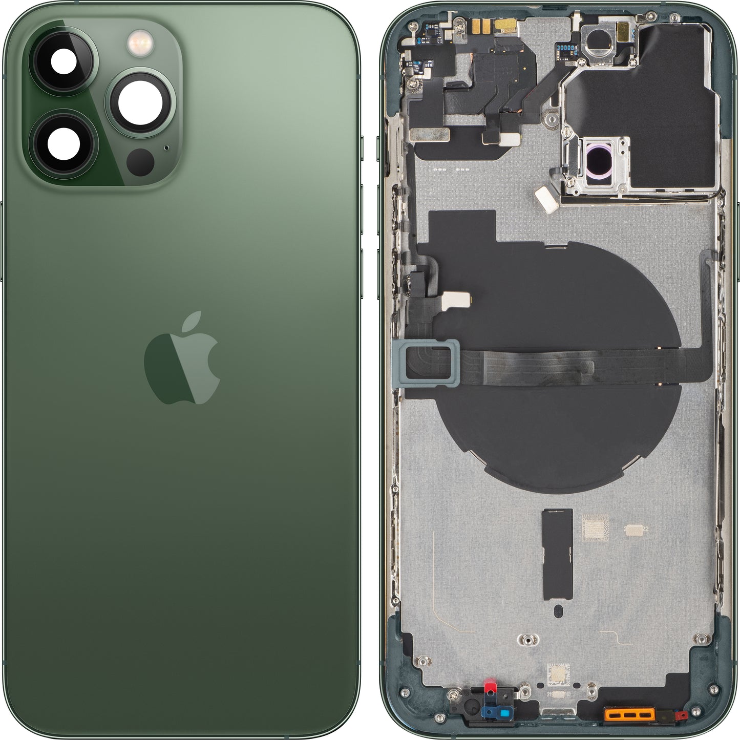 Coperchio Batteria Apple iPhone 13 Pro Max, Con Scocca Centrale, Verde (Alpine Green), Swap