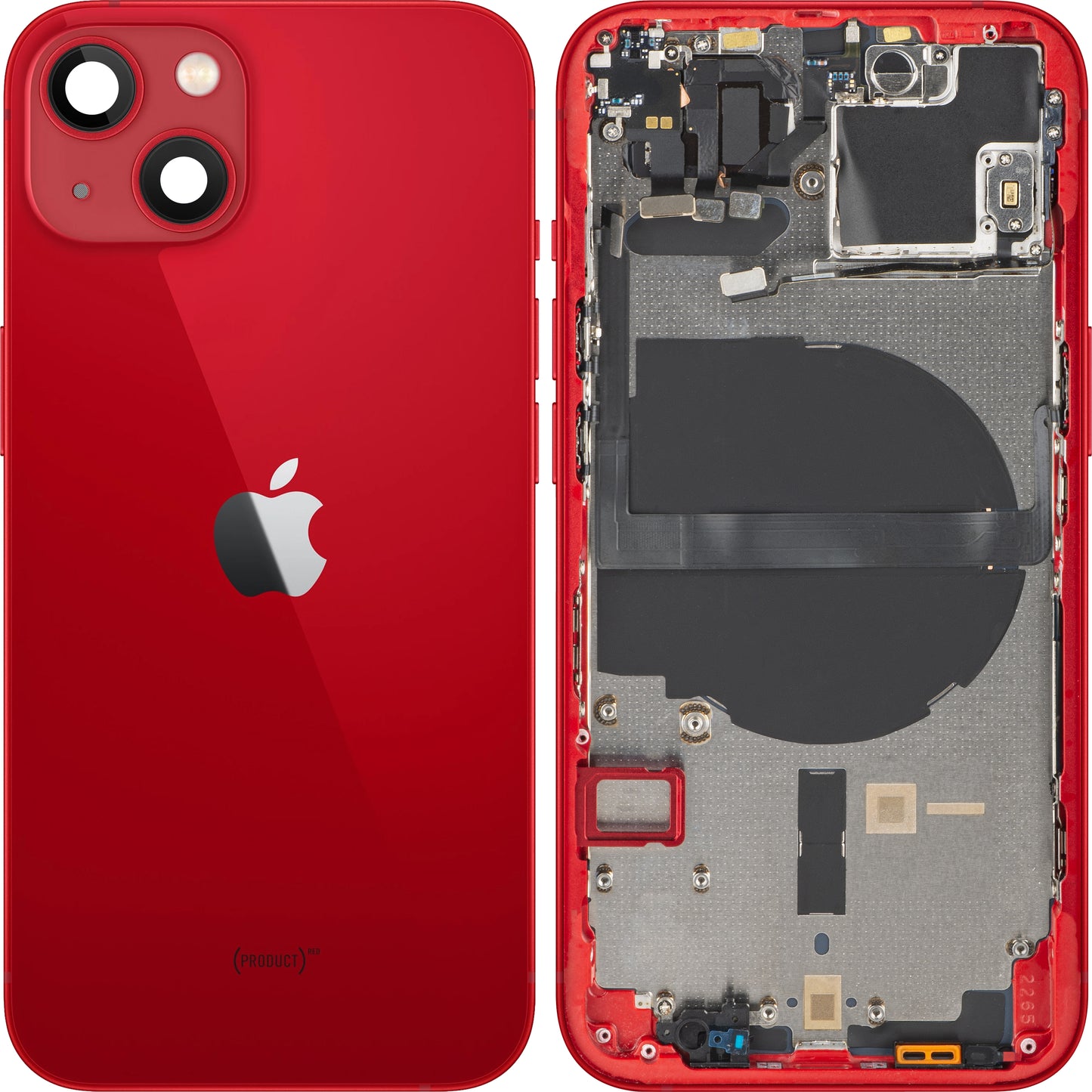 Coperchio Batteria Apple iPhone 13, Con Scocca Centrale, Rosso, Swap