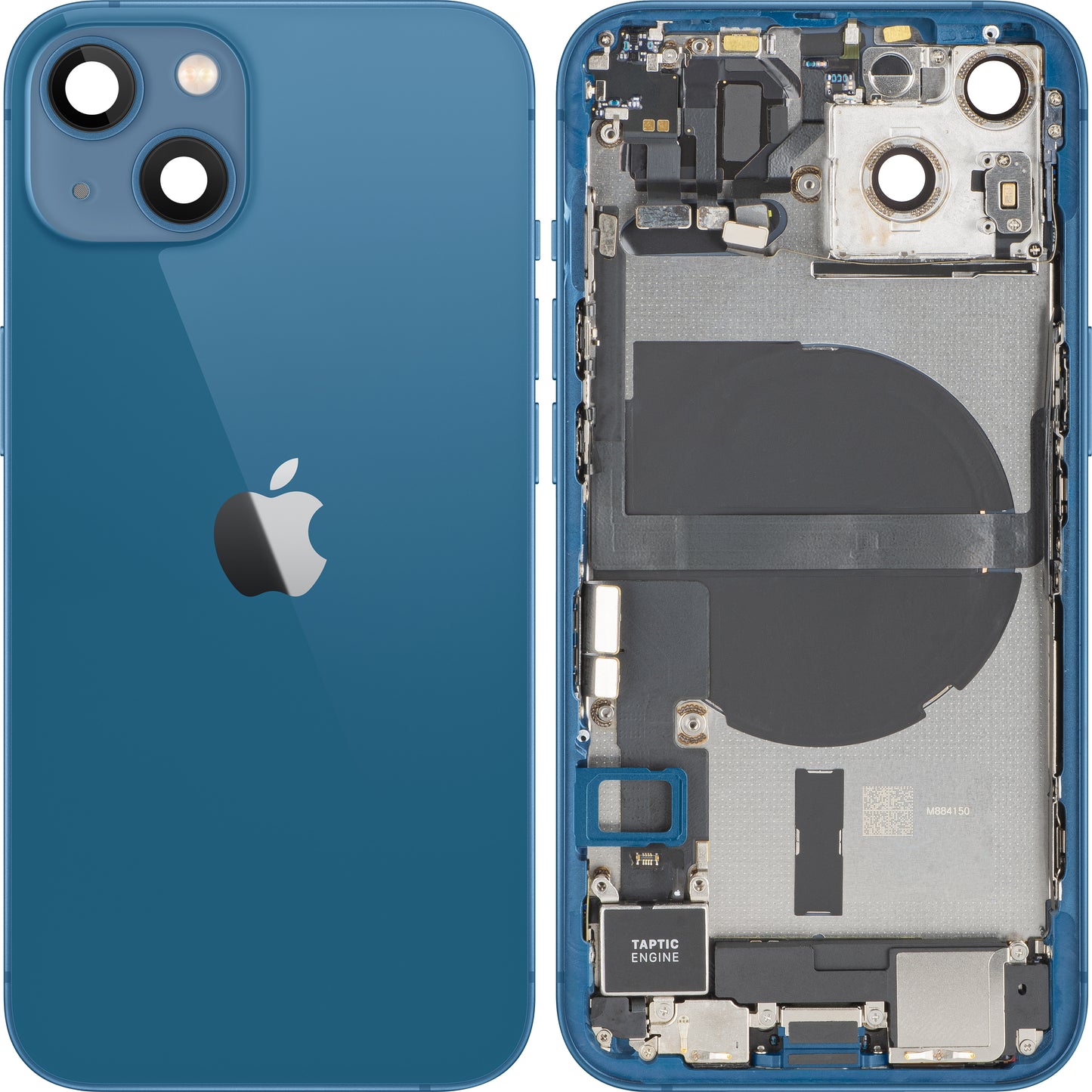 Coperchio Batteria Apple iPhone 13, Con Scocca Centrale, Completo di Parti, Blu, Swap