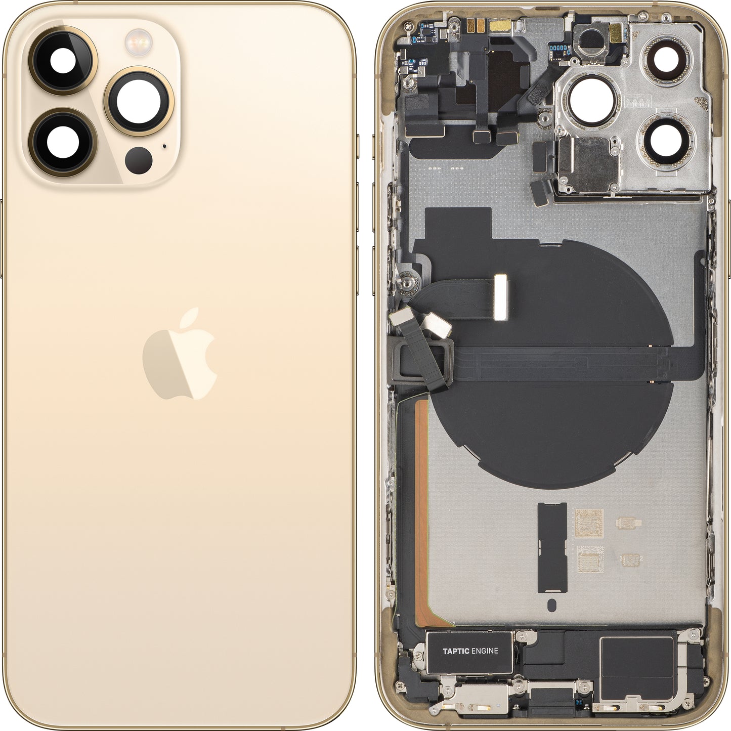 Coperchio Batteria Apple iPhone 13 Pro Max, Con Scocca Centrale, Completo di Parti, Dorato, Swap